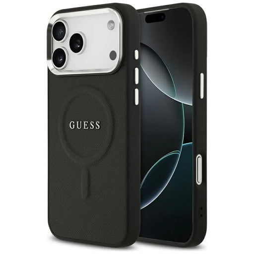 Guess Classic Logo MagSafe Case for iPhone 17 Pro Max - Black - Cell phone cases and covers<<<HurtelXML
