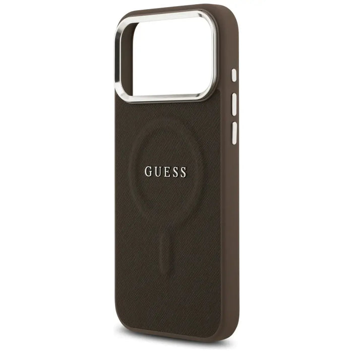 Guess Classic Logo MagSafe Case for iPhone 17 Pro Max - Brown - Cell phone cases and covers<<<HurtelXML