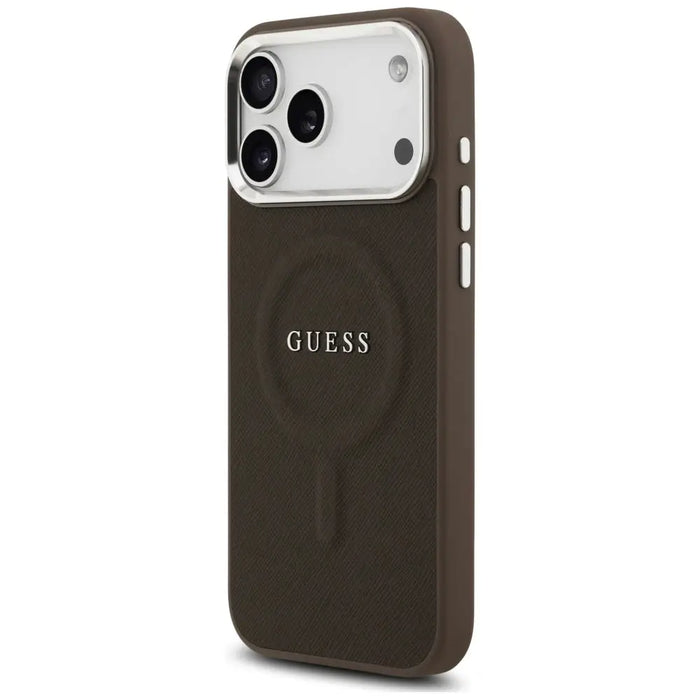 Guess Classic Logo MagSafe Case for iPhone 17 Pro Max - Brown - Cell phone cases and covers<<<HurtelXML