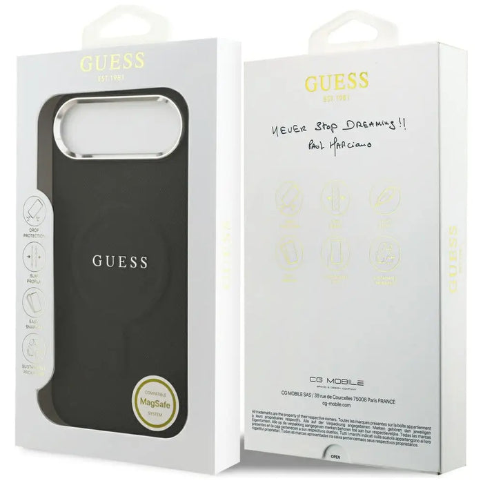 Guess Classic Logo MagSafe Case for iPhone Air - Black - Cell phone cases and covers<<<HurtelXML