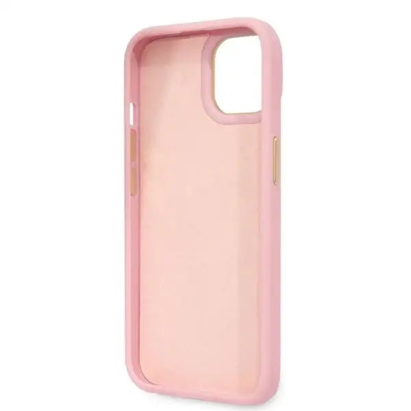 Guess Croco Collection case for iPhone 14 - pink - Cell phone cases and covers<<<HurtelXML