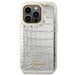 Guess Croco Collection case for iPhone 14 Pro 6.1’’ - silver - Cell phone cases and covers<<<HurtelXML