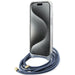 Guess Crossbody Cord 4G Print Case for iPhone 15/14/13 - Blue - Cell phone cases and covers<<<HurtelXML