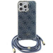 Guess Crossbody Cord 4G Print case for iPhone 15 Pro Max - blue - Cell phone cases and covers<<<HurtelXML