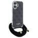 Guess Crossbody Cord 4G Print Case for iPhone 16 - Black - Cell phone cases and covers<<<HurtelXML