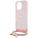 Guess Crossbody Cord Script MagSafe Case for iPhone 16 Pro Max - Pink - Cell phone cases and covers<<<HurtelXML