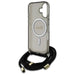 Guess Crossbody Cord Script MagSafe iPhone 16 Case - Black - Cell phone cases and covers<<<HurtelXML