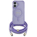 Guess Crossbody Cord Script MagSafe iPhone 16 Case - Purple - Cell phone cases and covers<<<HurtelXML