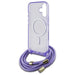 Guess Crossbody Cord Script MagSafe iPhone 16 Case - Purple - Cell phone cases and covers<<<HurtelXML