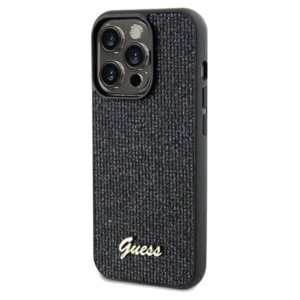 Guess Disco Metal Script case for iPhone 13 Pro Max - black - Cell phone cases and covers<<<HurtelXML