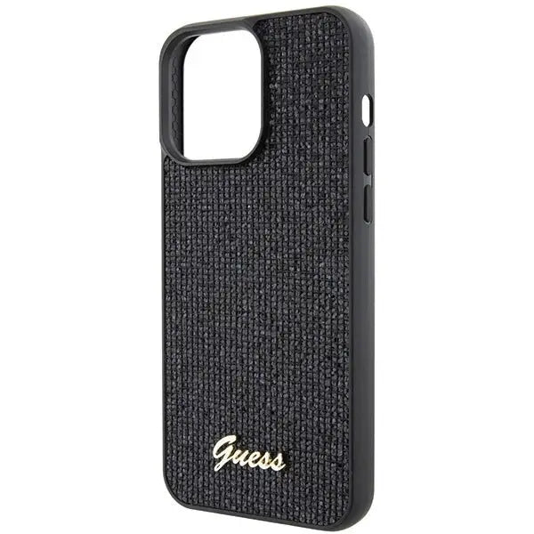 Guess Disco Metal Script case for iPhone 15 Pro Max - black - Cell phone cases and covers<<<HurtelXML