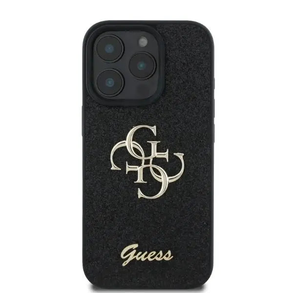 Guess Fixed Glitter Big 4G case for iPhone 16 Pro - black - Cell phone cases and covers<<<HurtelXML