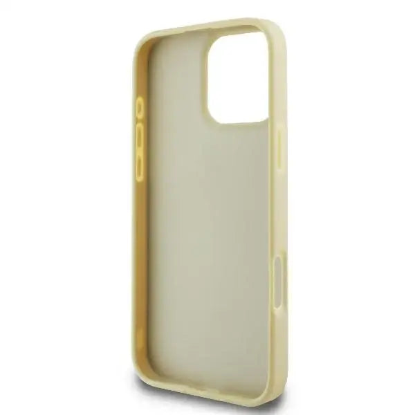 Guess Fixed Glitter Big 4G Case for iPhone 16 Pro - Gold - Cell phone cases and covers<<<HurtelXML