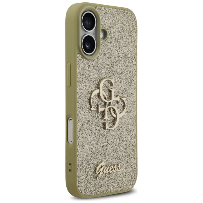 Guess Fixed Glitter Big 4G case for iPhone 17 - gold - Cell phone cases and covers<<<HurtelXML