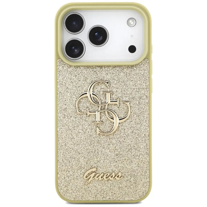 Guess Fixed Glitter Big 4G case for iPhone 17 Pro - gold - Cell phone cases and covers<<<HurtelXML