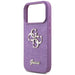 Guess Fixed Glitter Big 4G case for iPhone 17 Pro - purple - Cell phone cases and covers<<<HurtelXML