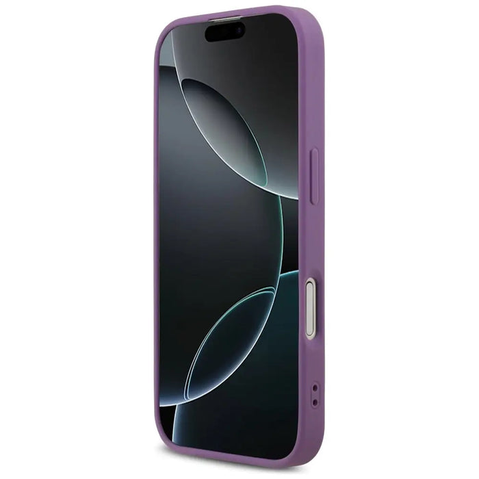 Guess Fixed Glitter Big 4G case for iPhone 17 - purple - Cell phone cases and covers<<<HurtelXML