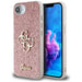 Guess Fixed Glitter Big 4G iPhone 16e Case - Pink - Cell phone cases and covers<<<HurtelXML