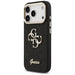 Guess Fixed Glitter Big 4G Metal Frame case for iPhone 17 Pro - black - Cell phone cases and covers<<<HurtelXML