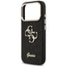 Guess Fixed Glitter Big 4G Metal Frame case for iPhone 17 Pro - black - Cell phone cases and covers<<<HurtelXML