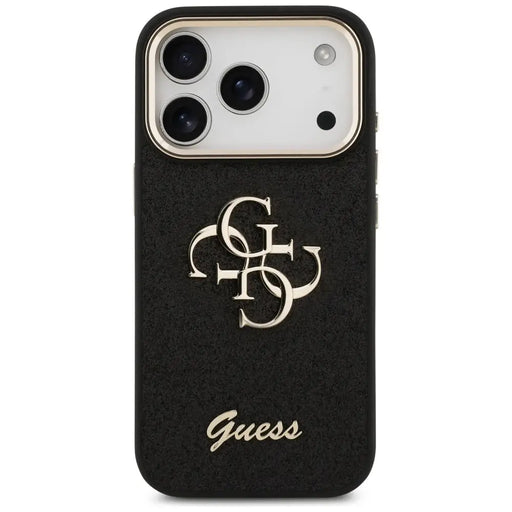 Guess Fixed Glitter Big 4G Metal Frame case for iPhone 17 Pro - black - Cell phone cases and covers<<<HurtelXML