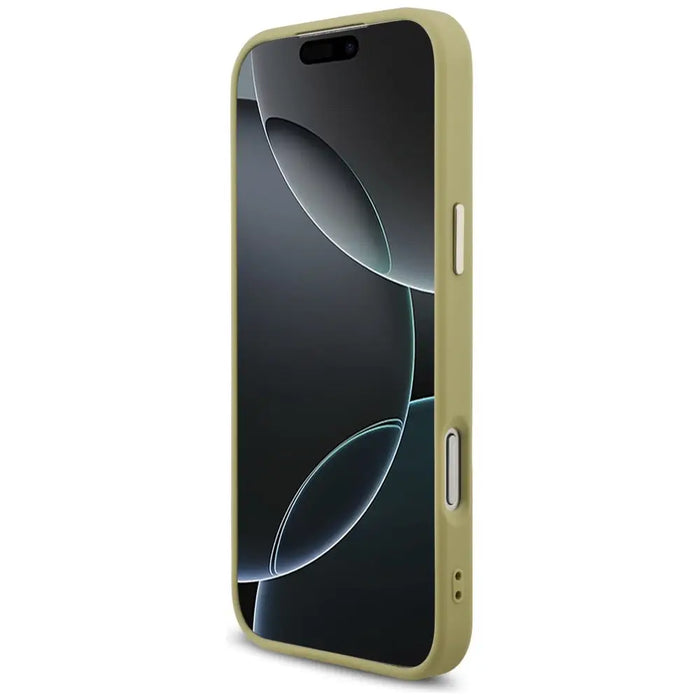 Guess Fixed Glitter Big 4G Metal Frame case for iPhone 17 Pro Max - gold - Cell phone cases and covers<<<HurtelXML