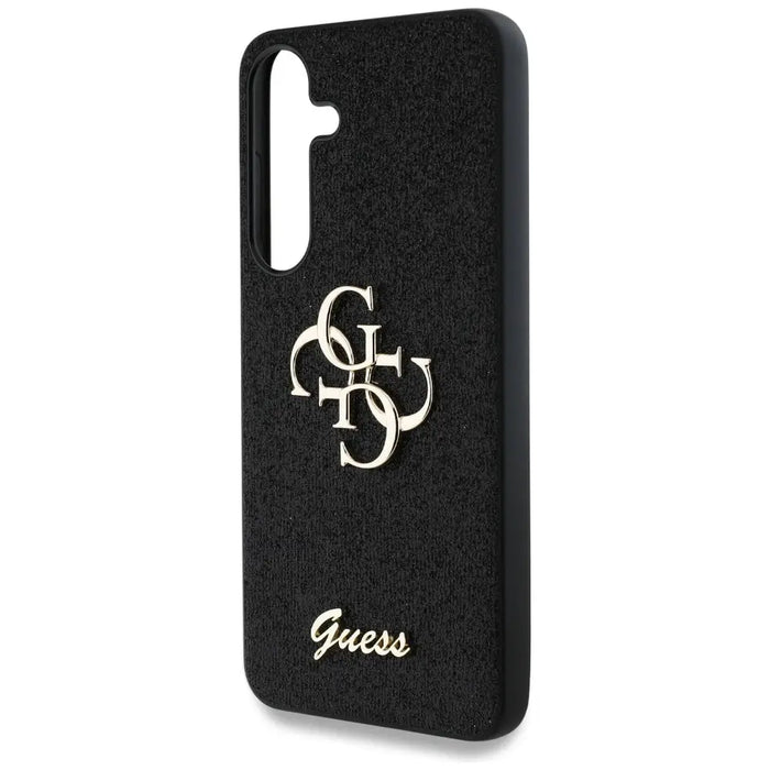 Guess Fixed Glitter Big 4G Metal Logo case for Samsung Galaxy S25 Plus black - Cell phone cases and covers<<<HurtelXML
