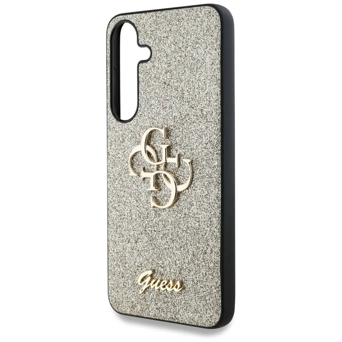 Guess Fixed Glitter Big 4G Metal Logo case for Samsung Galaxy S25 Plus gold - Cell phone cases and covers<<<HurtelXML