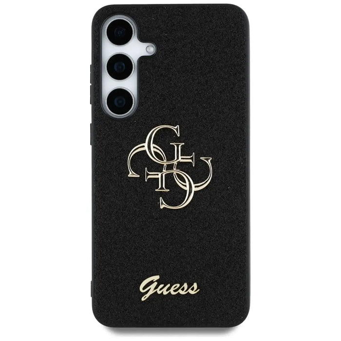 Guess Fixed Glitter Big 4G Metal Logo case for Samsung Galaxy S25 black - Cell phone cases and covers<<<HurtelXML