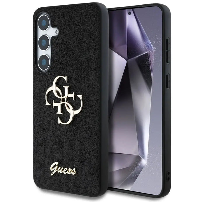 Guess Fixed Glitter Big 4G Metal Logo case for Samsung Galaxy S25 Plus black - Cell phone cases and covers<<<HurtelXML