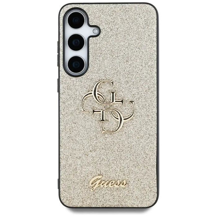 Guess Fixed Glitter Big 4G Metal Logo case for Samsung Galaxy S25 Plus gold - Cell phone cases and covers<<<HurtelXML