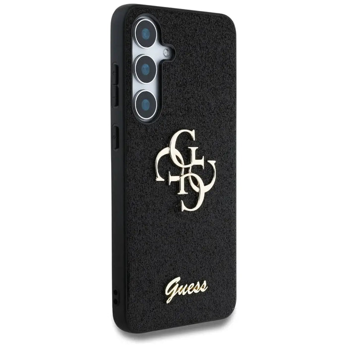 Guess Fixed Glitter Big 4G Metal Logo case for Samsung Galaxy S25 Plus black - Cell phone cases and covers<<<HurtelXML
