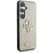 Guess Fixed Glitter Big 4G Metal Logo case for Samsung Galaxy S25 gold - Cell phone cases and covers<<<HurtelXML