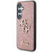 Guess Fixed Glitter Big 4G Metal Logo Case for Samsung Galaxy S25 Pink - Cell phone cases and covers<<<HurtelXML