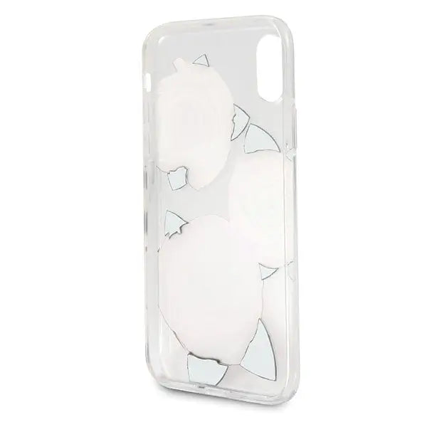 Guess Flower Desire Red Rose iPhone X Case - Transparent - Cell phone cases and covers<<<HurtelXML