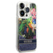 Guess Flower Liquid Glitter case for iPhone 14 Pro Max - blue - Cell phone cases and covers<<<HurtelXML