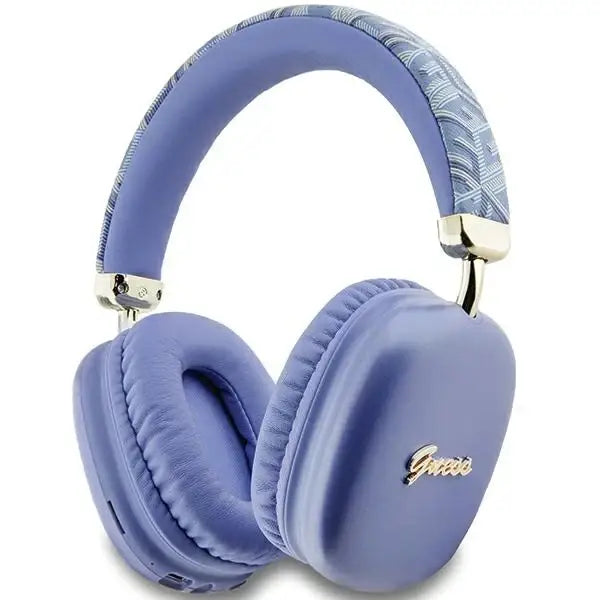 Guess GCube Metallic Script Logo Headphones - Purple - Headphones and speakers<<<HurtelXML