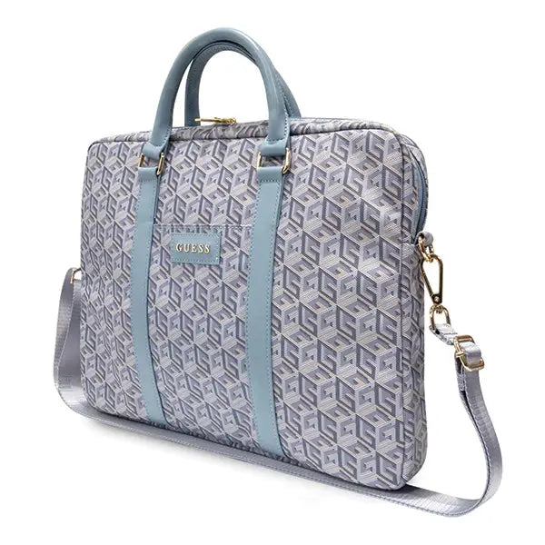 Guess GCube Stripes bag for a 16’’ laptop - blue - Laptop bags<<<HurtelXML