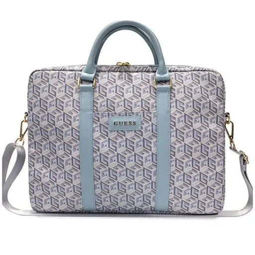 Guess GCube Stripes bag for a 16’’ laptop - blue - Laptop bags<<<HurtelXML