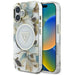 Guess Glitter Flowers Triangle Buttons MagSafe case for iPhone 16 white - Cell phone cases and covers<<<HurtelXML