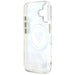 Guess Glitter Flowers Triangle Buttons MagSafe case for iPhone 16 white - Cell phone cases and covers<<<HurtelXML