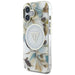 Guess Glitter Flowers Triangle Buttons MagSafe case for iPhone 16 white - Cell phone cases and covers<<<HurtelXML