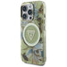 Guess Glitter Flowers Triangle Buttons MagSafe case for iPhone 16 Pro Max green - Cell phone cases