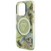 Guess Glitter Flowers Triangle Buttons MagSafe case for iPhone 16 Pro Max green - Cell phone cases
