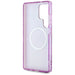 Guess Glitter Flowers Triangle Buttons MagSafe case for Samsung Galaxy S25 Ultra - purple - Cell phone cases