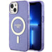 Guess Glitter Gold MagSafe case for iPhone 14 - purple - Cell phone cases and covers<<<HurtelXML
