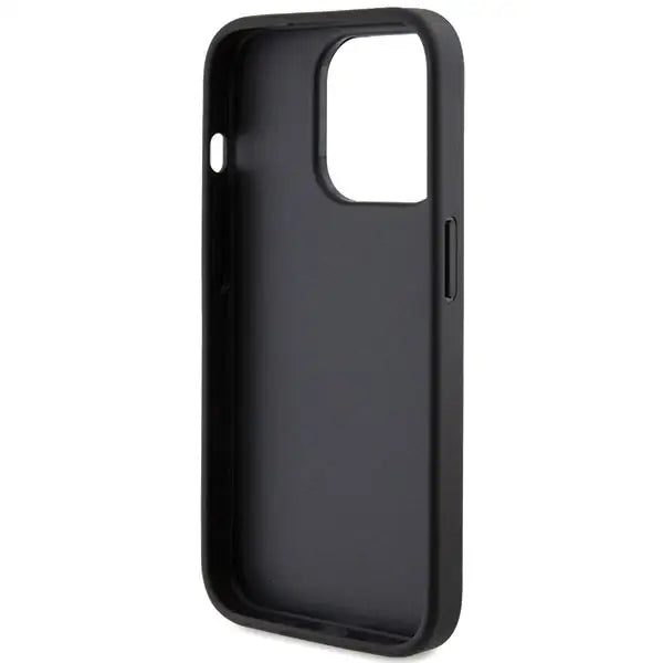 Guess Glitter Script Big 4G case for iPhone 15 Pro - black - Cell phone cases and covers<<<HurtelXML
