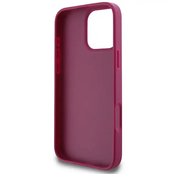 Guess Glitter Script Big 4G iPhone 16 Pro Case - Purple - Cell phone cases and covers<<<HurtelXML