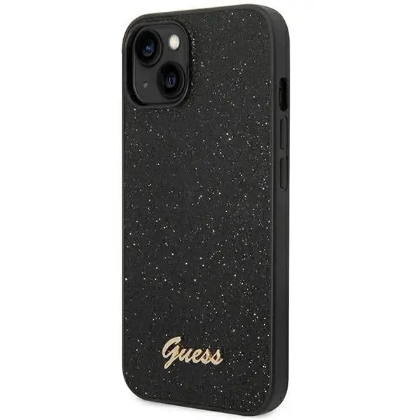 Guess Glitter Script Case for iPhone 14 Plus - Black - Cell phone cases and covers<<<HurtelXML