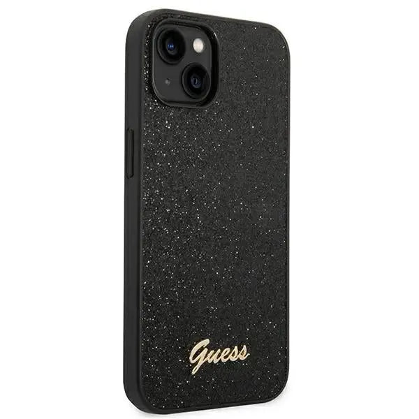 Guess Glitter Script Case for iPhone 14 Plus - Black - Cell phone cases and covers<<<HurtelXML